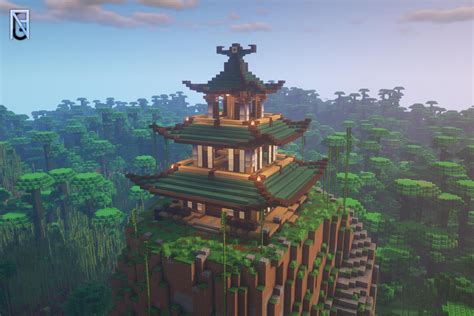From the Cherry Blossom Tree Logs to the Planks, fence, doors, trap doors, and more, this pink-colored wood has already inspired a lot of builders in a big way. . Minecraft japanese builds